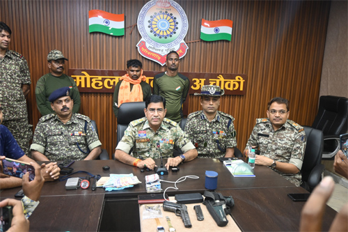ऑपरेशन प्रयास के तहत बड़ी सफलता, 8 लाख का इनामी नक्सली कमांडर श्रीकांत पुनेम गिरफ्तार
