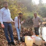 अवैध शराब पर कार्रवाई : 7.68 लीटर दारू और 100 लीटर कच्ची महुआ शराब जप्त