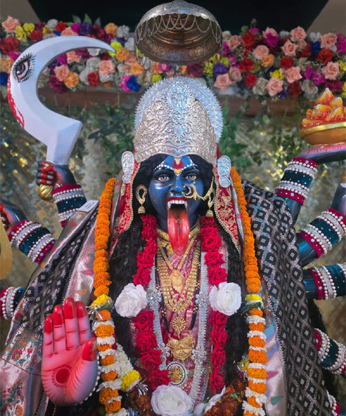 शक्तिधाम महाकाली मंदिर में पंचमी पर मां महाकाली का भव्य श्रृंगार, भक्तों की उमड़ी भीड़