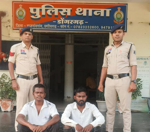 चाकूबाजी कर दो भाइयों को गंभीर चोट पहुंचाने वाले 2 आरोपी गिरफ्तार