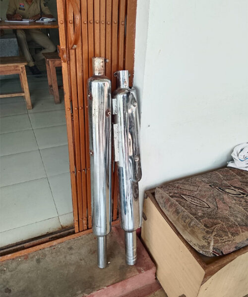 मोडिफाई साइलेंसर वाहन चलाने वाले उपद्रवियों पर कार्रवाई