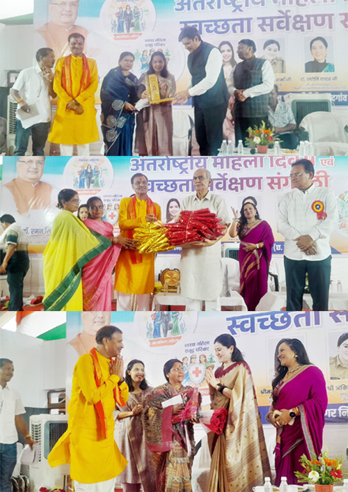 पूर्व सांसद अभिषेक सिंह ने पुष्पवाटिका योगा हॉल में 1 हजार महिलाओं का किया सम्मान