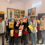 पनेका आश्रम में एनएसयूआई ने 56वें स्थापना दिवस पर किया सेवा कार्यक्रम, छात्रों को बांटे कॉपी-पेन