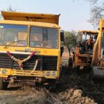 खनिजों के अवैध उत्खनन और परिवहन पर कलेक्टर के निर्देश पर कार्रवाई