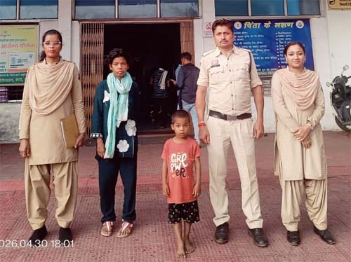 थाना सोमनी की मानवीय पहल, मानसिक रूप से कमजोर महिला&hellip;