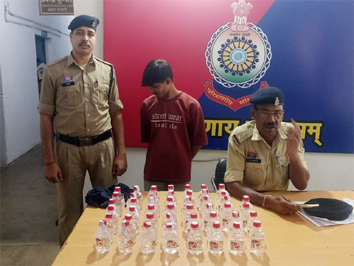 पुलिस ने अवैध शराब बेचते एक आरोपी को दबोचा, भेजा जेल
