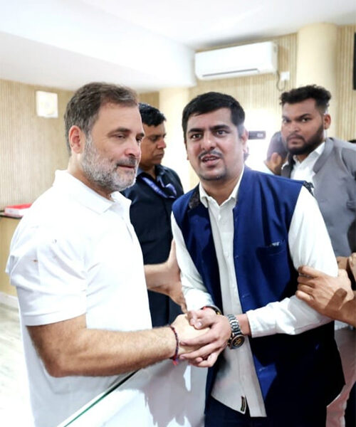 नई दिल्ली में राहुल गांधी से मिले विशु अजमानी, जन्मदिन की दी बधाई
