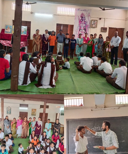 सरस्वती उच्चतर माध्यमिक विद्यालय में हर्षोल्लास के साथ मनाया गया शाला प्रवेश उत्सव