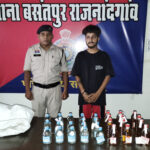 अवैध शराब बिक्री पर बसंतपुर पुलिस की कार्रवाई, 30 पौवा देशी शराब के साथ आरोपी गिरफ्तार