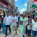 जयस्तंभ चौक से शुरू हुआ कांग्रेस का हस्ताक्षर अभियान, पहले दिन 227 लोगों ने दिया समर्थन