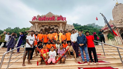48 किमी डाक कांवड़ यात्रा में दिया नशामुक्ति और फिटनेस का संदेश