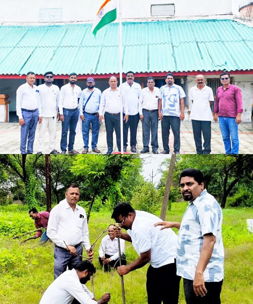 मसीह समाज ने फहराया तिरंगा, पर्यावरण संरक्षण के लिए कब्रिस्तान परिसर में किया पौधरोपण
