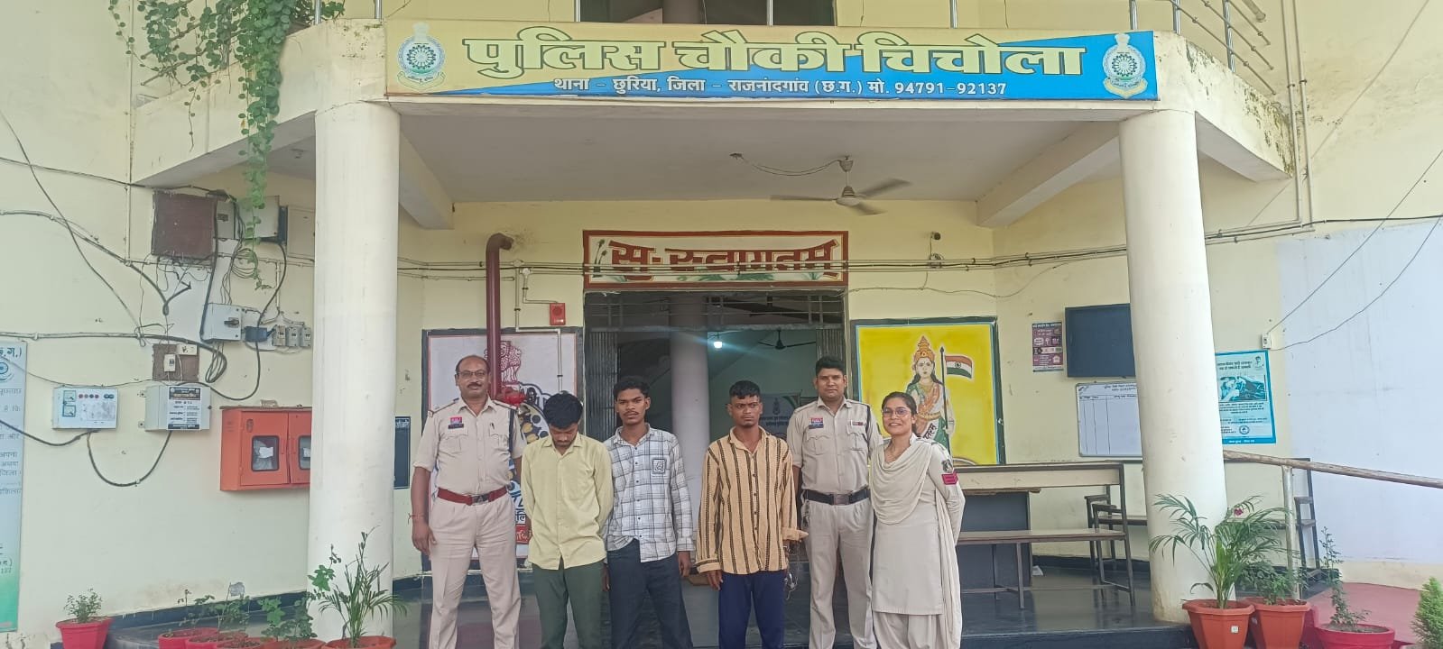 राइस मिल में शराब के नशे में घुसकर विवाद करने वाले तीन युवक गिरफ्तार, भेजे गए जेल