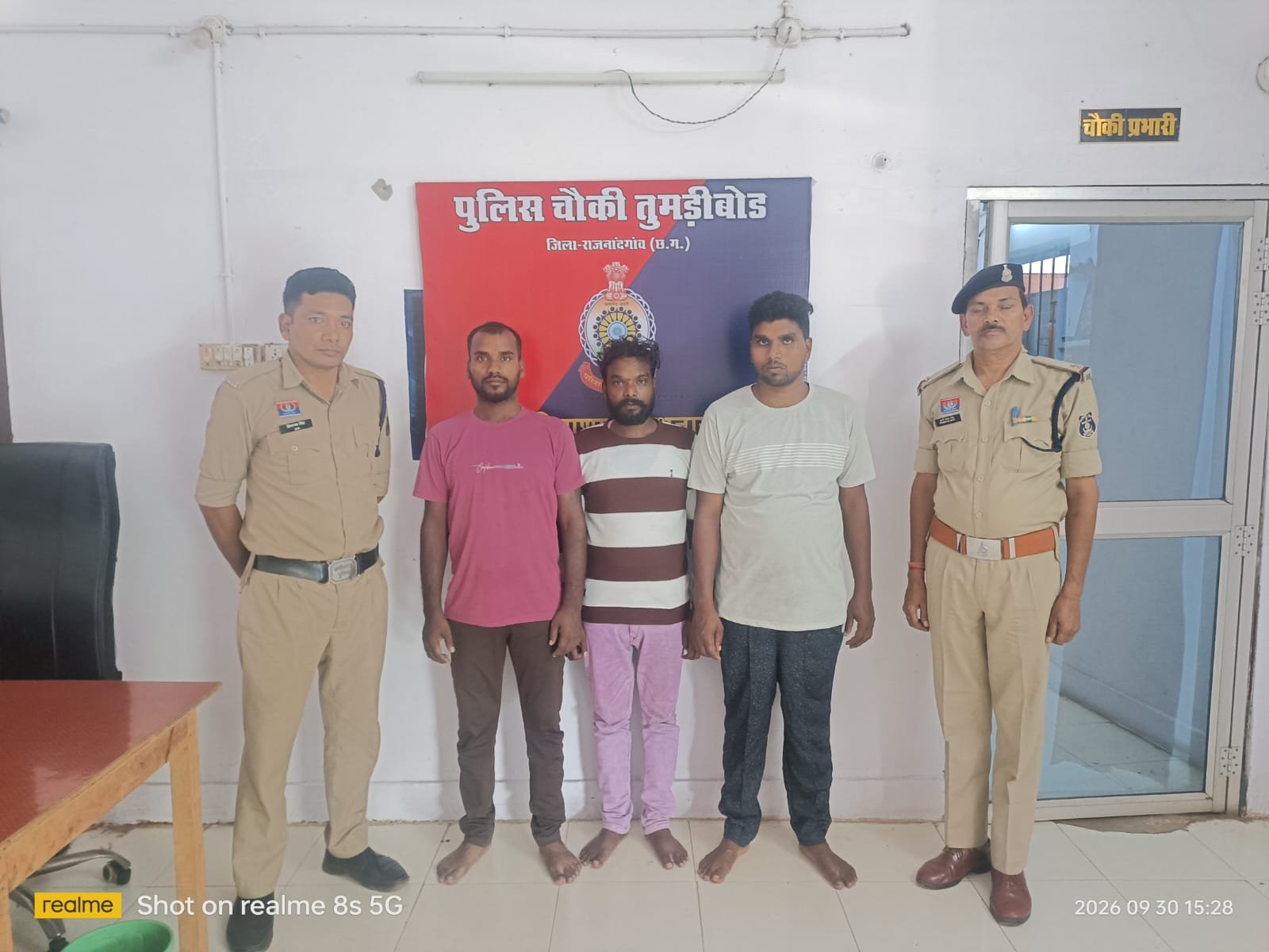 मवेशी तस्करी पर तुमड़ीबोड़ पुलिस का बड़ा एक्शन : फरार तीन और आरोपी गिरफ्तार, भेजे गए जेल